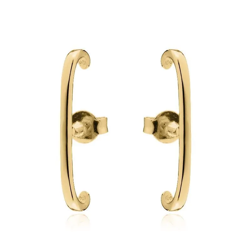 BRINCO EAR HOOK LISO FINO - OURO