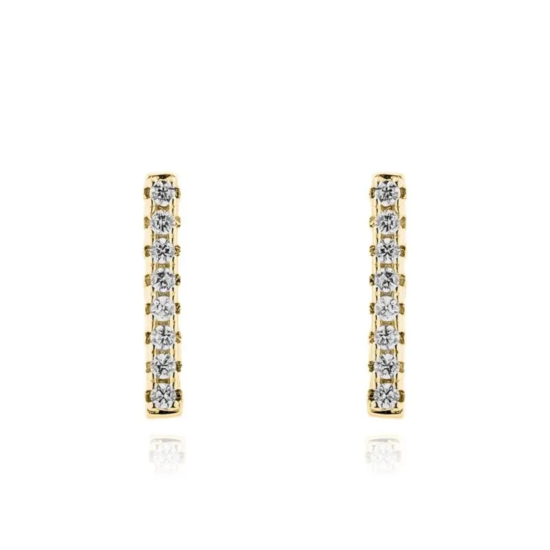 BRINCO RETO CRAVEJADO - OURO
