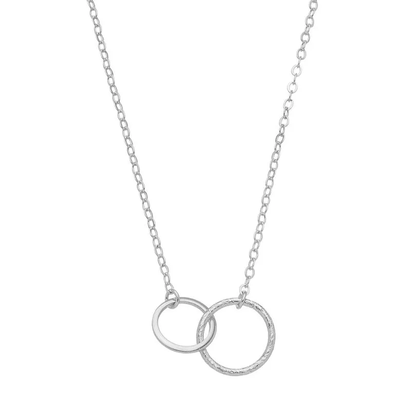COLAR ALGEMA 40CM BANHADO A RÓDIO BRANCO