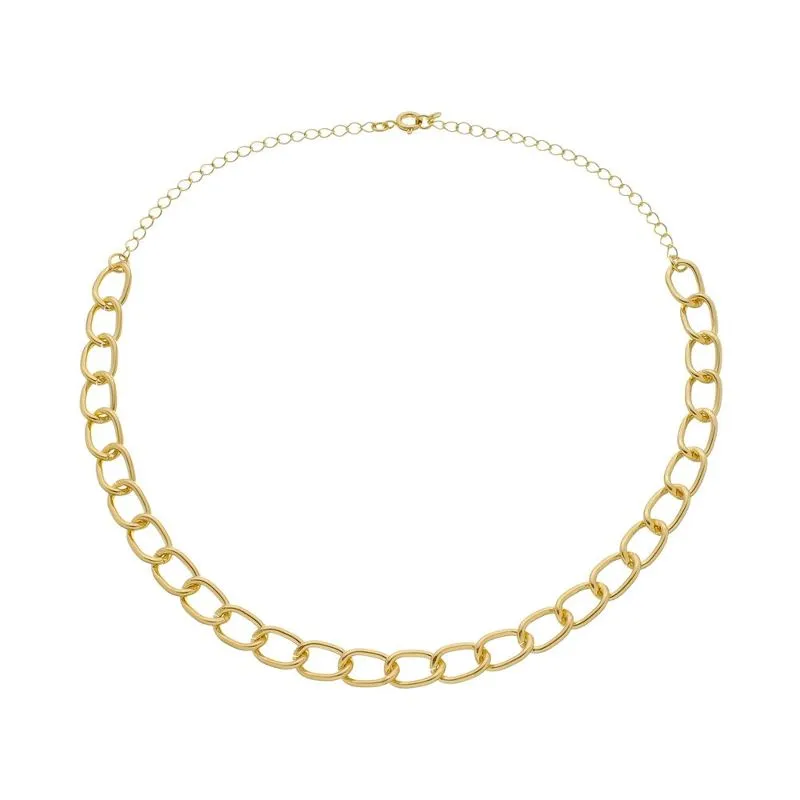 COLAR CHOKER ISA 40CM BANHADO A OURO