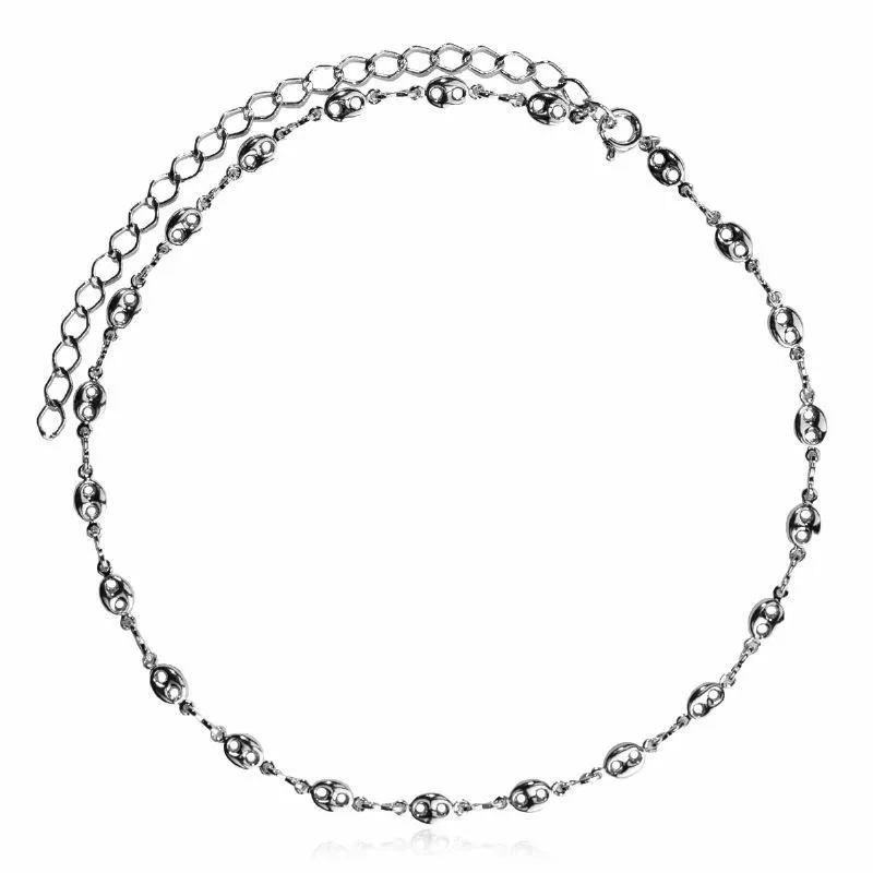 COLAR CHOKER MINI LACRES - RÓDIO BRANCO