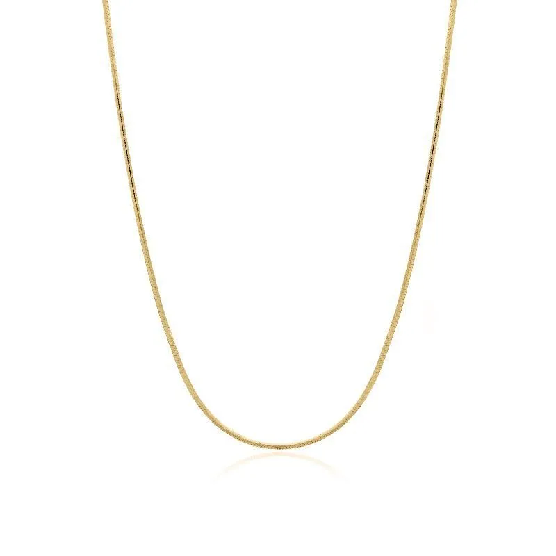 COLAR CHOKER RABO DE RATO FINA 30CM - OURO