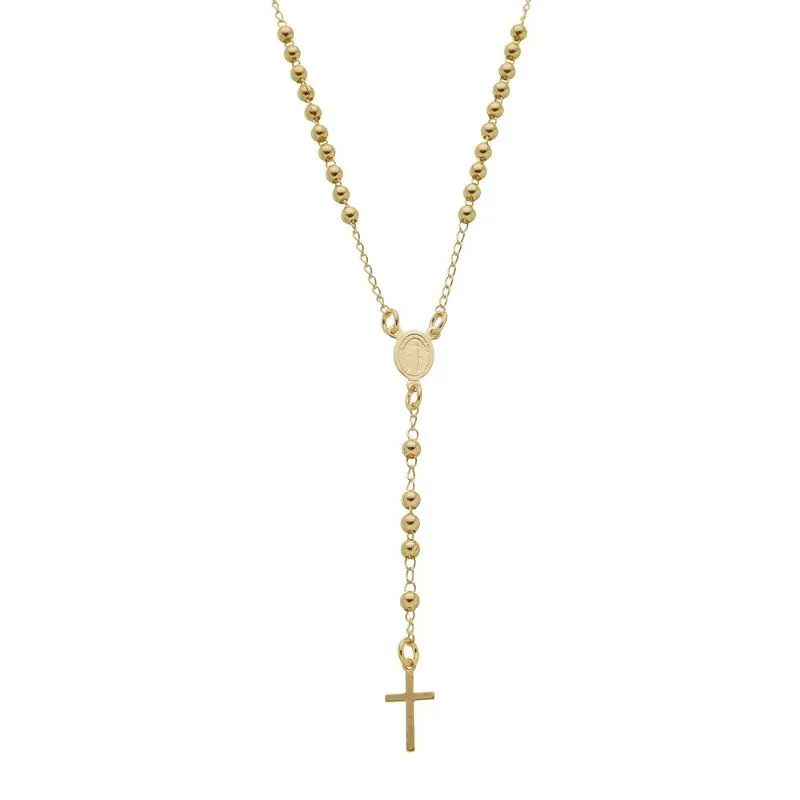 COLAR DE TERÇO 45 CM BANHADO A OURO
