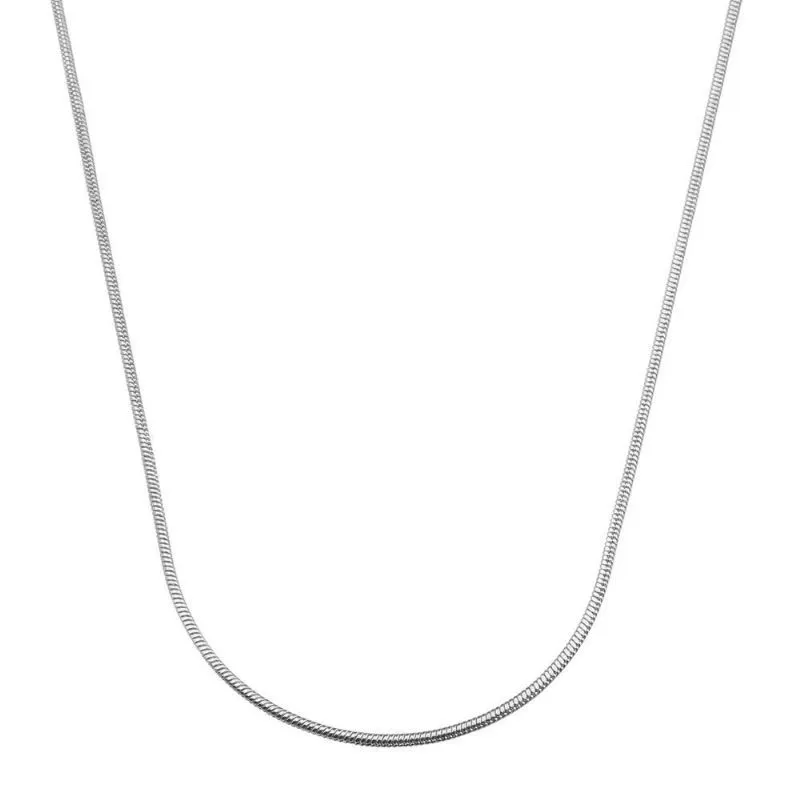 COLAR LONGO RABO DE RATO 70CM BANHADO A RÓDIO BRANCO