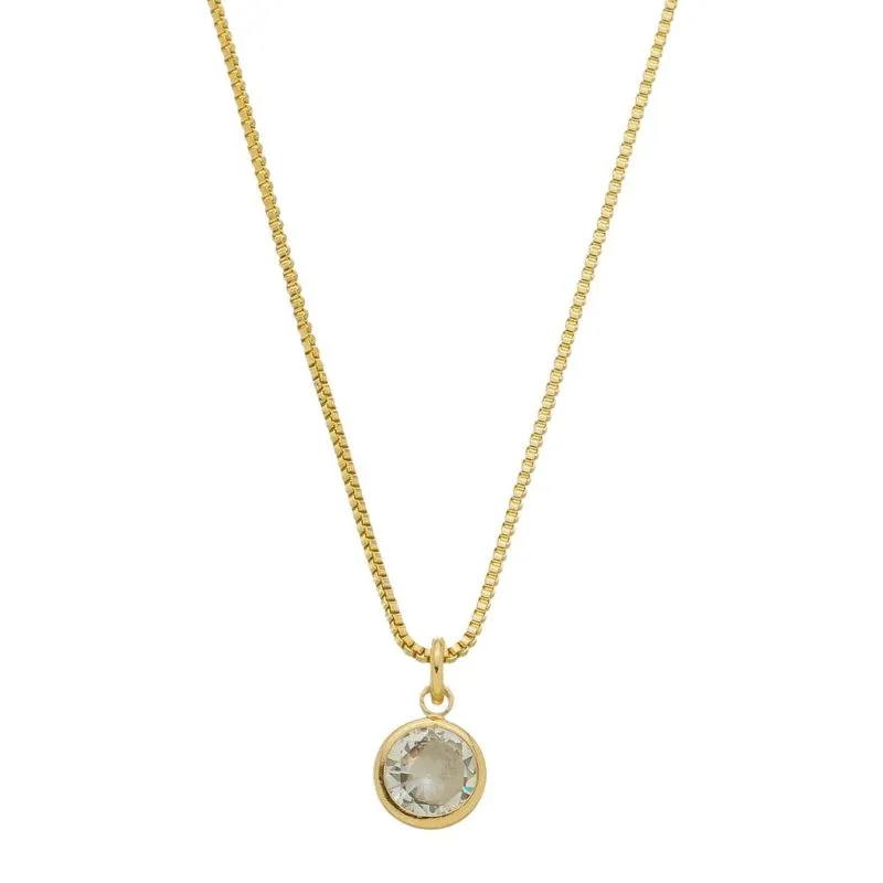 COLAR PONTO DE LUZ ANGEL 45CM BANHADO A OURO