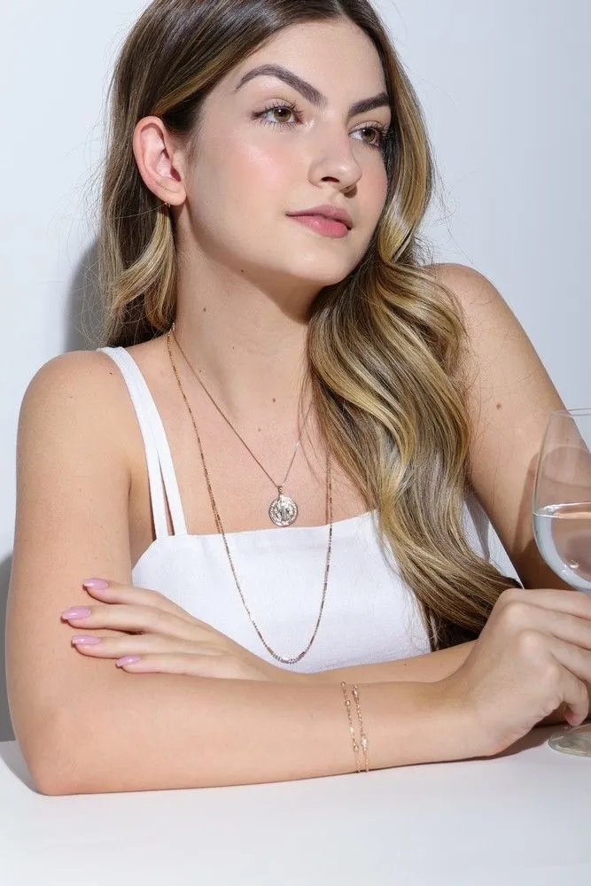 BRINCO EARCUFF BOLINHAS LISO BANHADO A RÓDIO BRANCO
