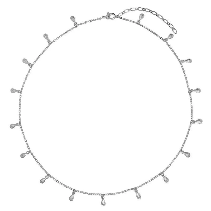 COLAR CHOKER COM PENDURICARIOS 35 CM - OURO
