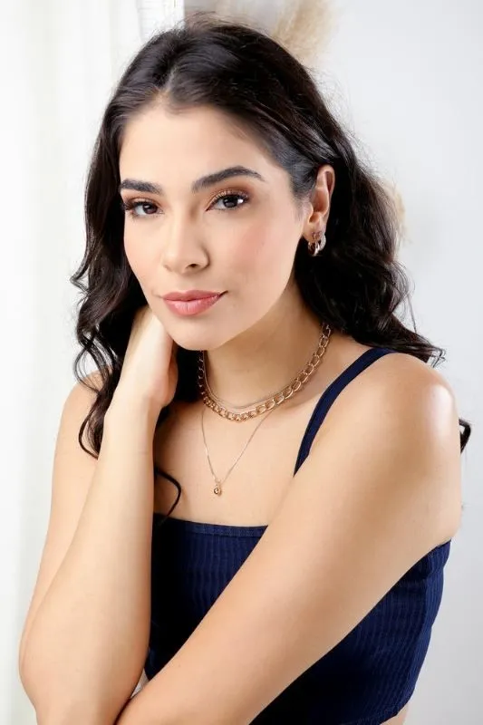 COLAR CHOKER MALHA VIRGINIA BANHADO A RODIO