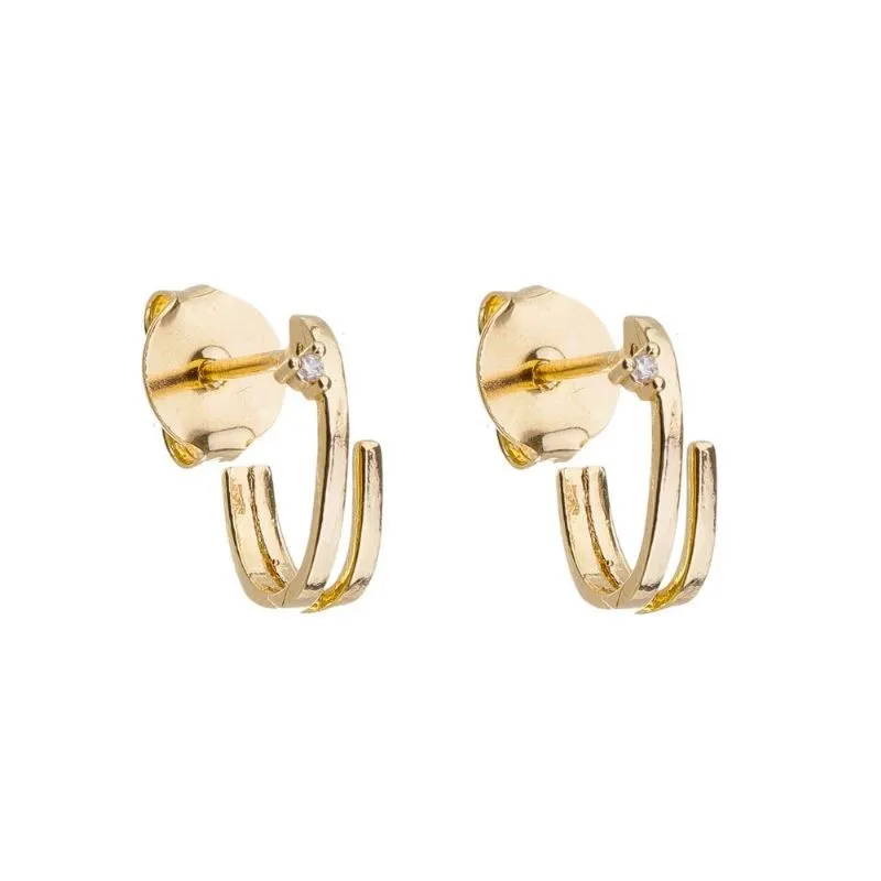 BRINCO DUAS GARRAS COM UMA ZIRCONIA
