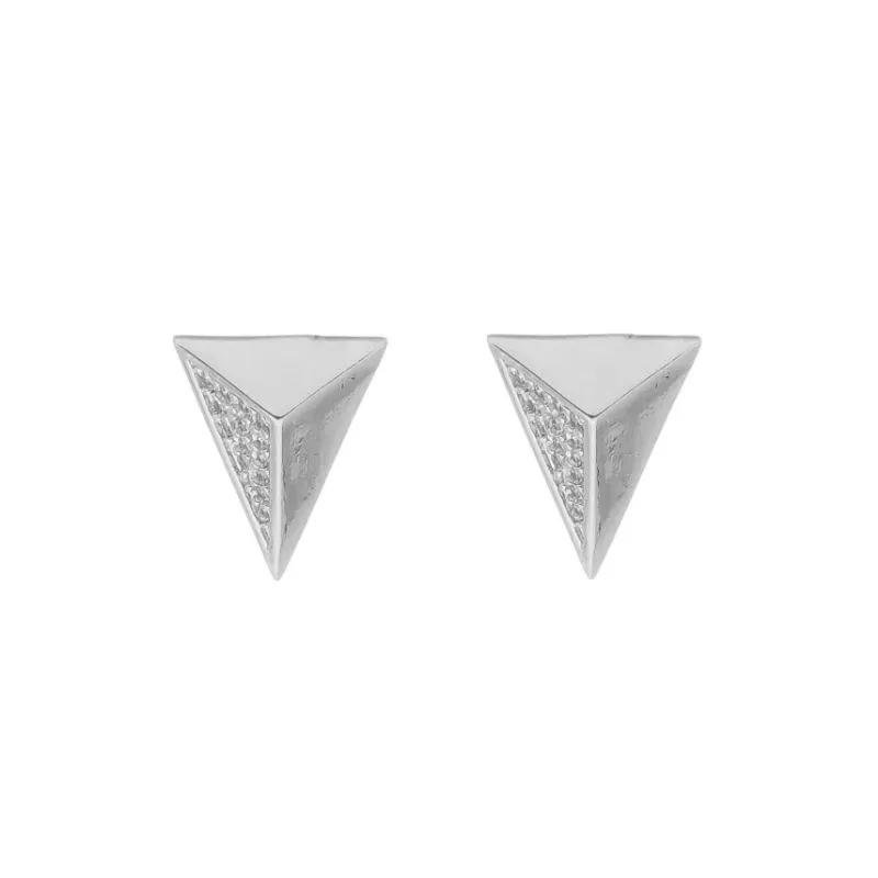 BRINCO TRIANGULO  CRAVEJADO - BANHADO Á RODIO