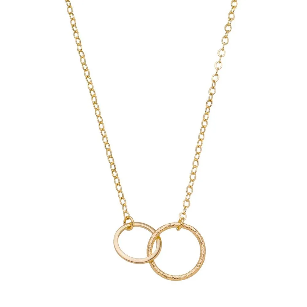 COLAR ALGEMA 40CM BANHADO A OURO
