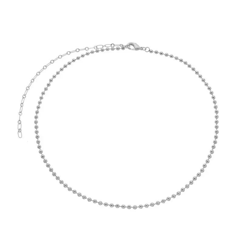 COLAR CHOKER BOLINHAS NATHANY 30CM BANHADO A RODIO