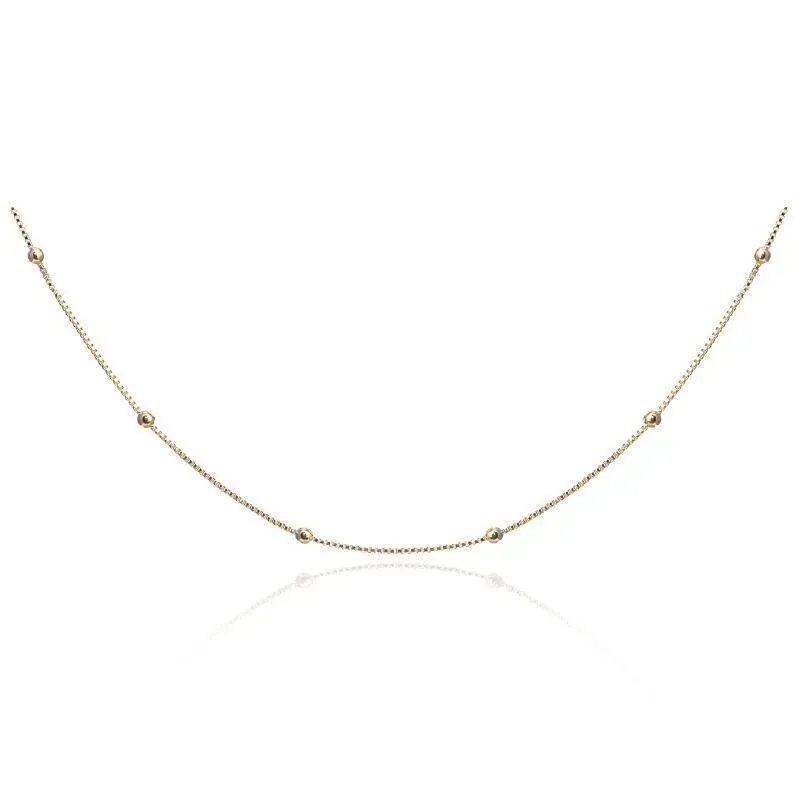 COLAR CHOKER BOLINHAS - RÓDIO BRANCO