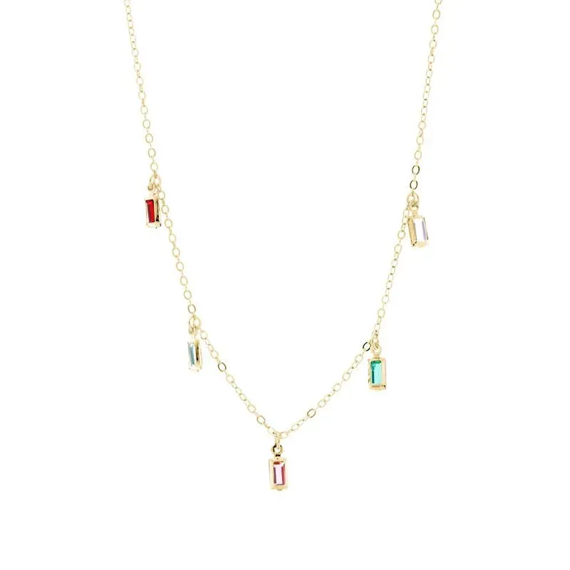 COLAR CHOKER COLORIDA 40CM - OURO