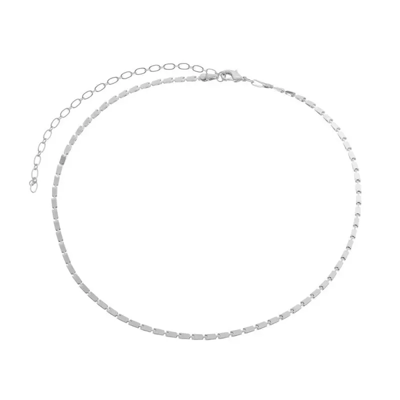 COLAR CHOKER VIVI 30CM BANHADO A RODIO