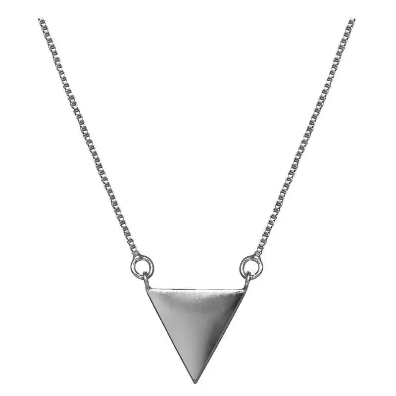 COLAR COM TRIANGULO LISO CONCEITUAL 40 CM - RÓDIO BRANCO