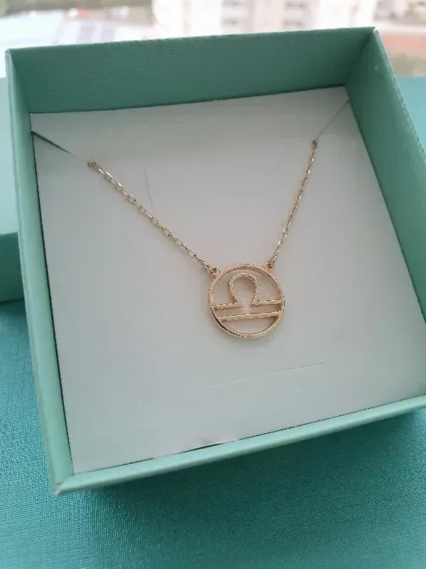 COLAR DE SIGNO LIBRA - OURO