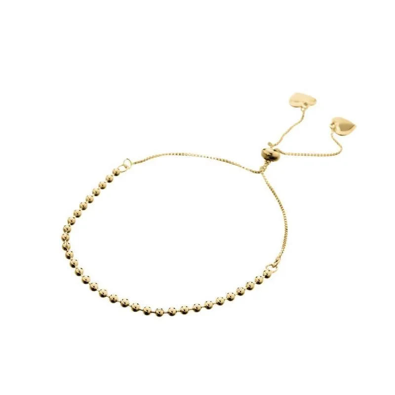 PULSEIRA BOLINHAS COM FECHO AJUSTÁVEL - OURO