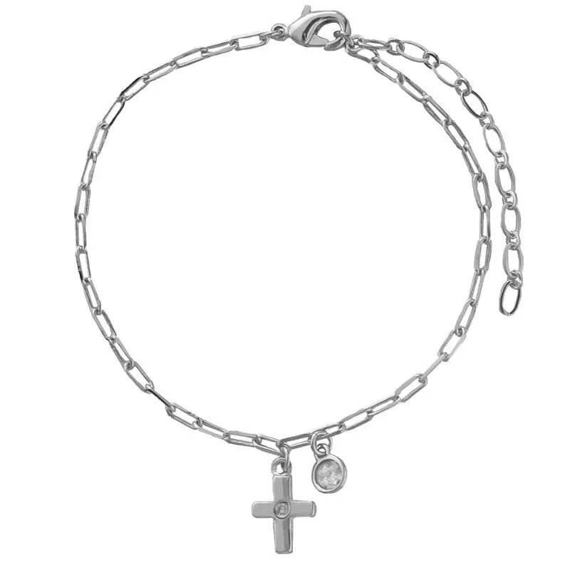 PULSEIRA DE CRUZ COM PONTO DE LUZ - RÓDIO BRANCO