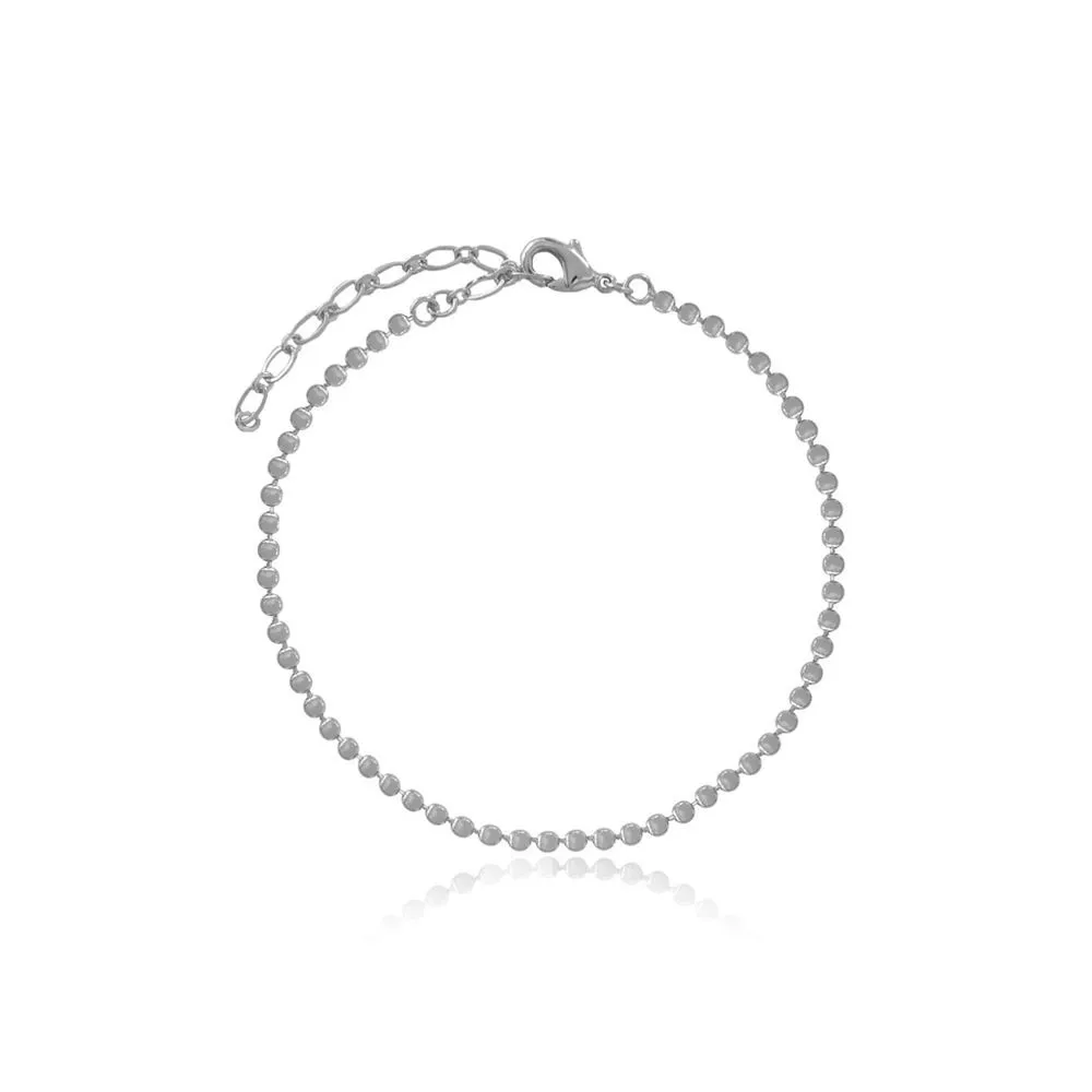 PULSEIRA ELOS DE BOLINHAS  - RÓDIO BRANCO