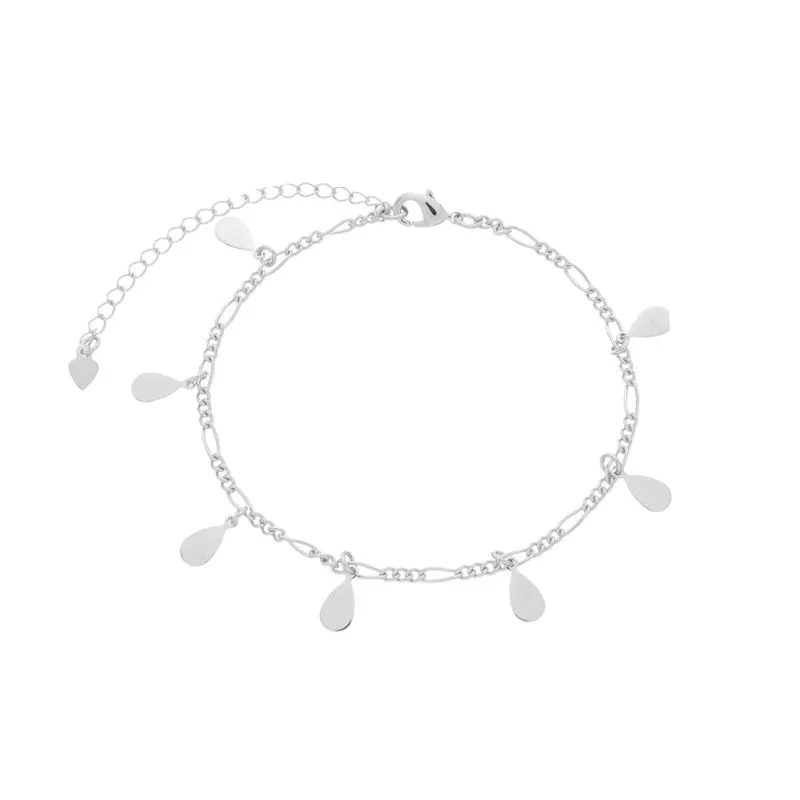 PULSEIRA GOTAS LISA ELIANE BANHADA A RODIO