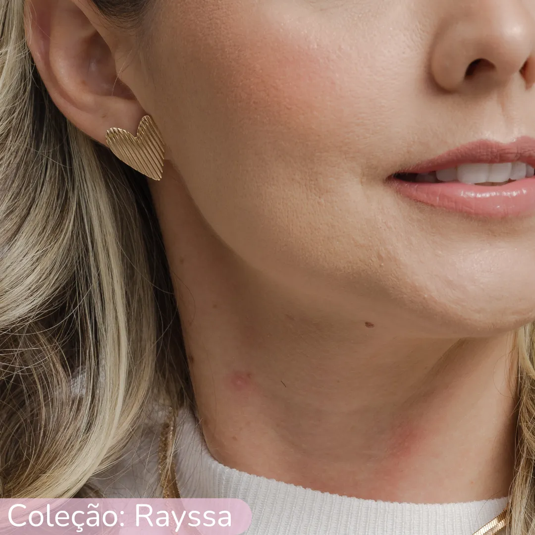 BRINCO CORAÇÃO FRISADO - RAYSSA