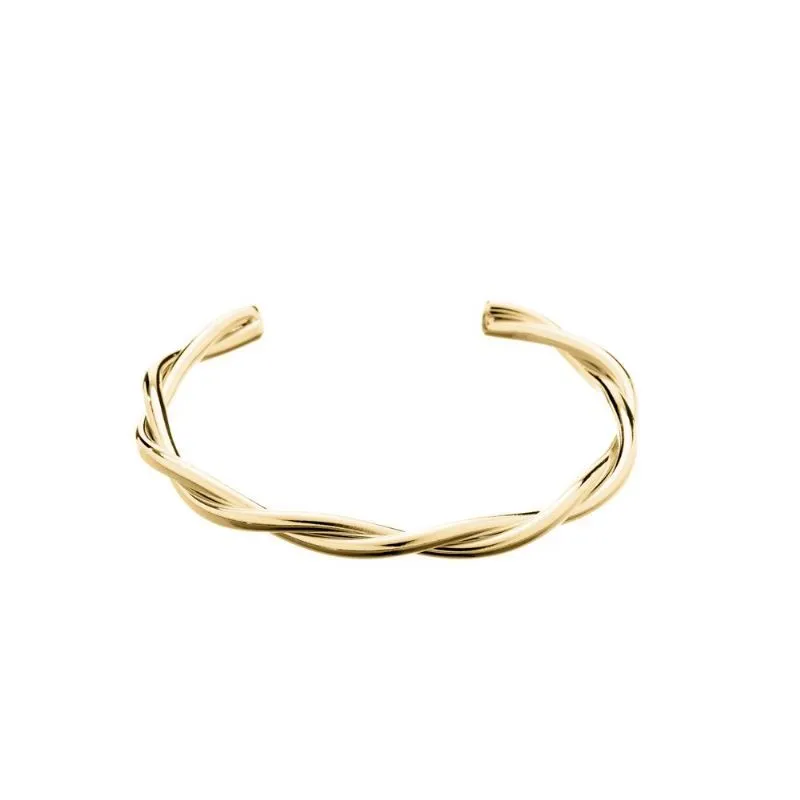 PULSEIRA BRACELETE GROSSO TRANÇADO - OURO