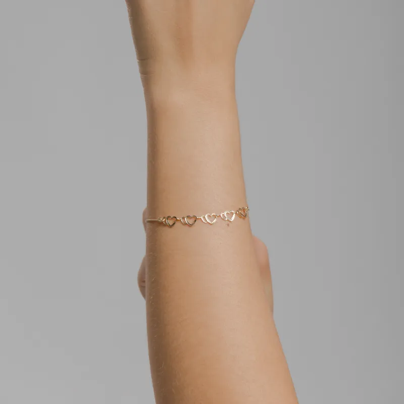 PULSEIRA DOIS CORAÇÕES - BÁRBARA