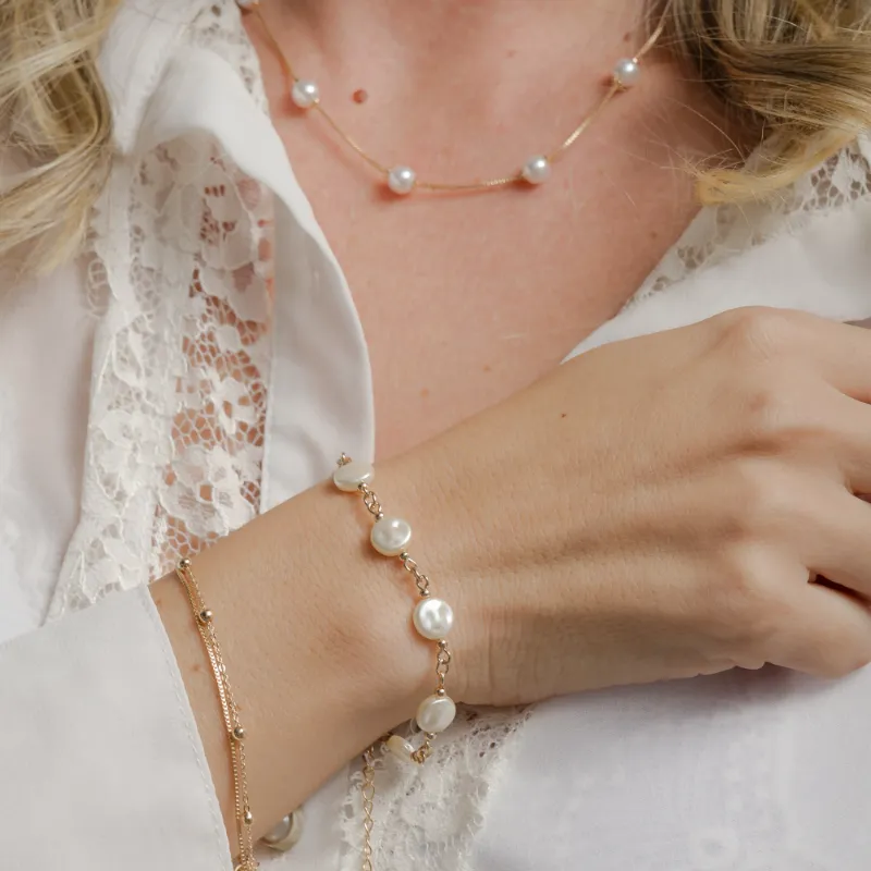 COLAR CHOKER DE PÉROLAS 40 CM  - ANA