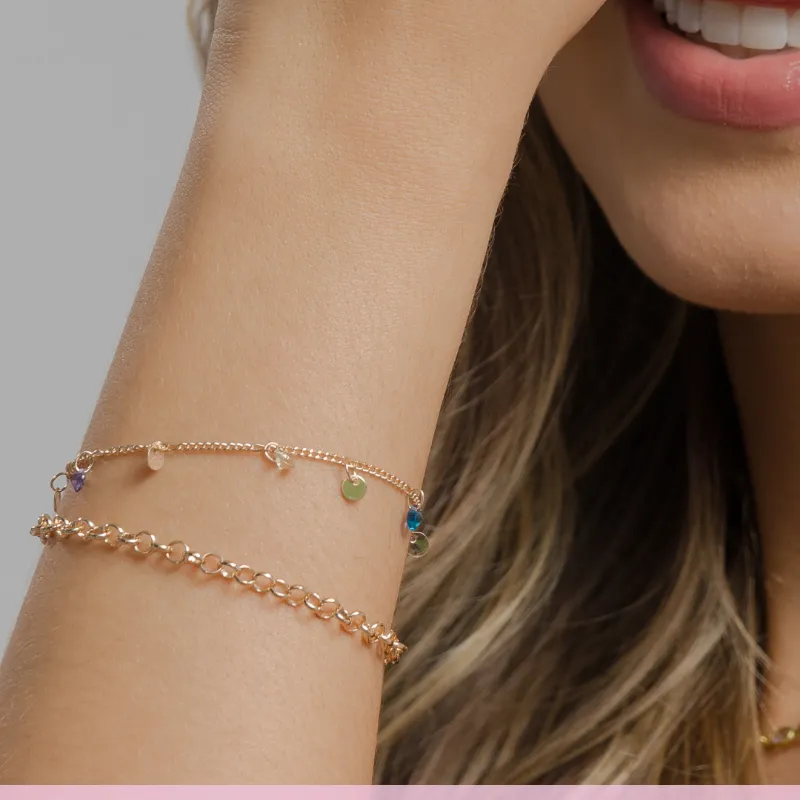 PULSEIRA ELO PORTUGUES PEQUENA  - SUELLEN