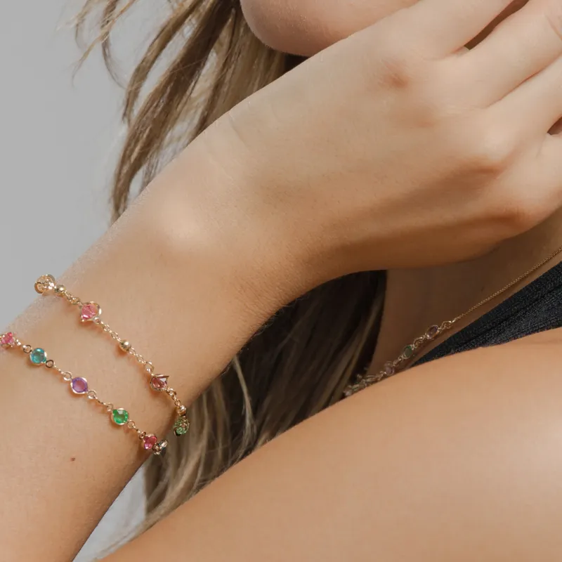 PULSEIRA BOLINHAS COLORIDAS  - SUELLEN