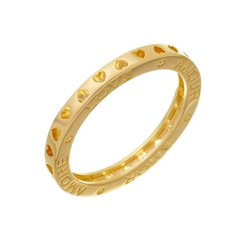 ANEL AMOUR BANHADO A OURO - 14