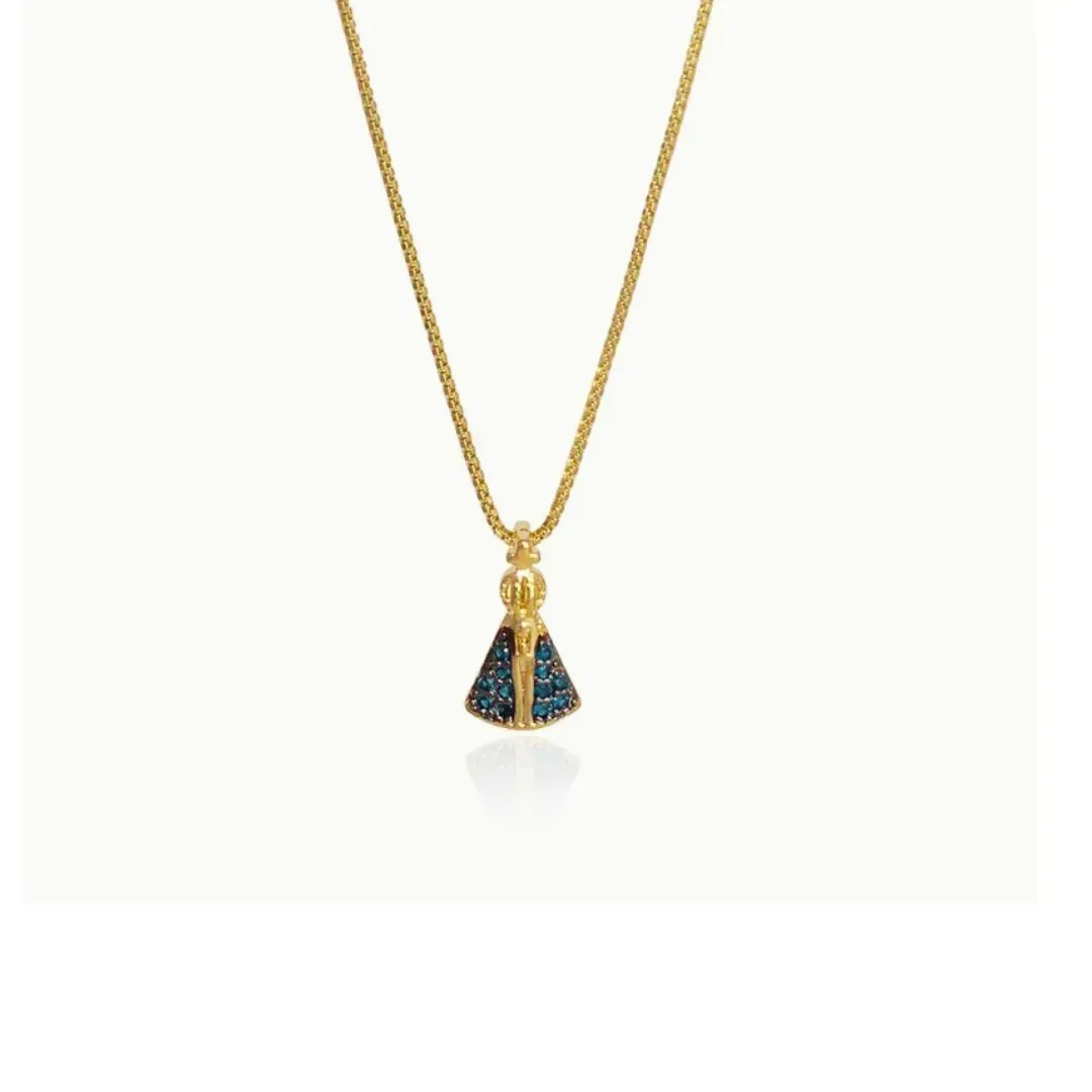 COLAR DE NOSSA SENHORA AZUL - PEQUENA