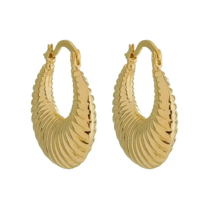 BRINCO ARGOLA CROISSANT BANHADO A OURO