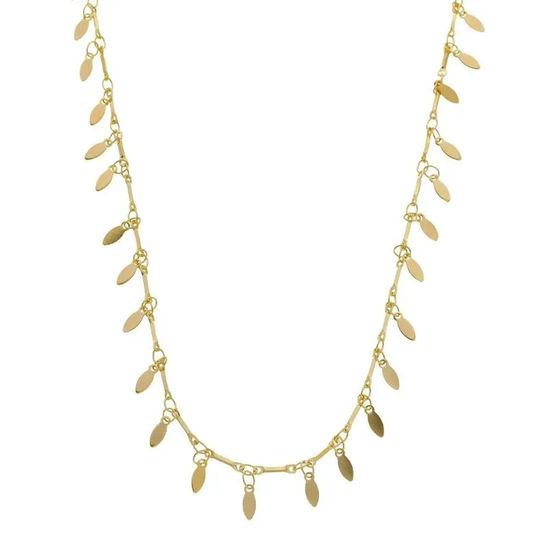 COLAR CHOKER GOTAS ELIANE 30CM BANHADO A OURO