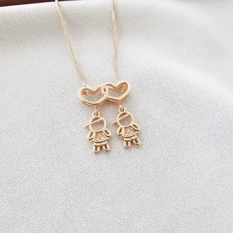 COLAR DE FILHOS MENINOS CRAVEJADO PEQ - MÃE
