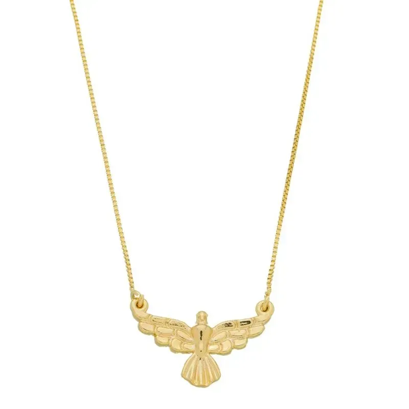 COLAR ESPIRITO SANTO KAY 45CM BANHADO A OURO