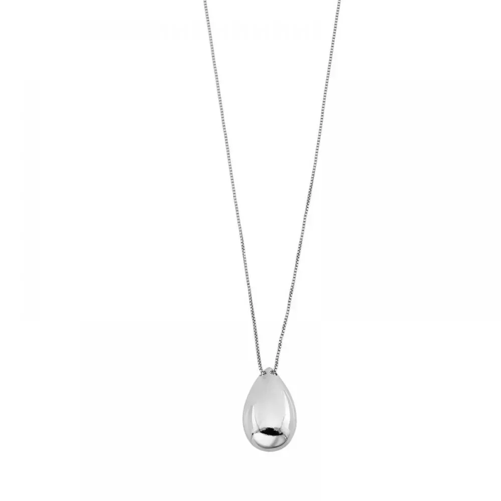 COLAR GOTA PEQ HELEN 45CM BANHADO A RODIO