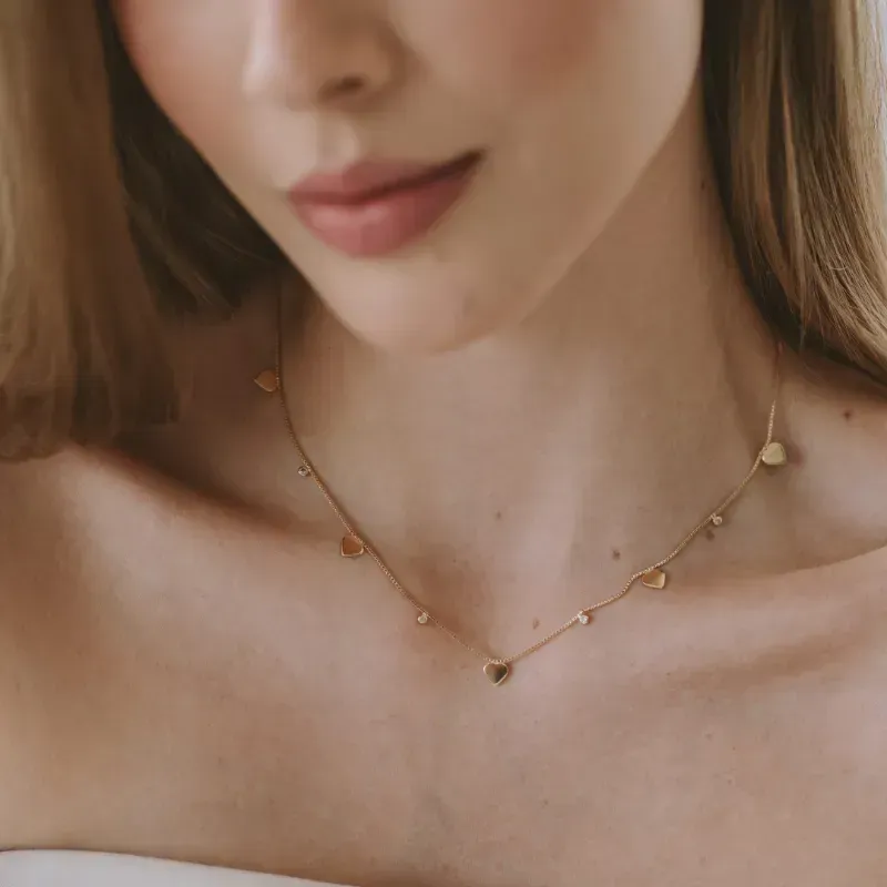COLAR CHOKER CORAÇÃO  - SARA