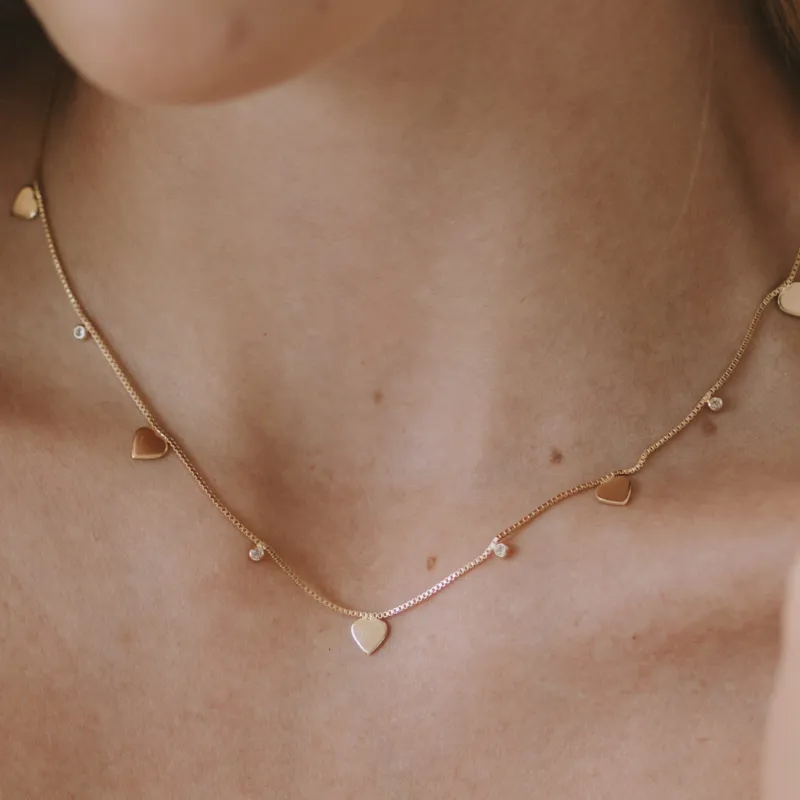 COLAR CHOKER CORAÇÃO  - SARA