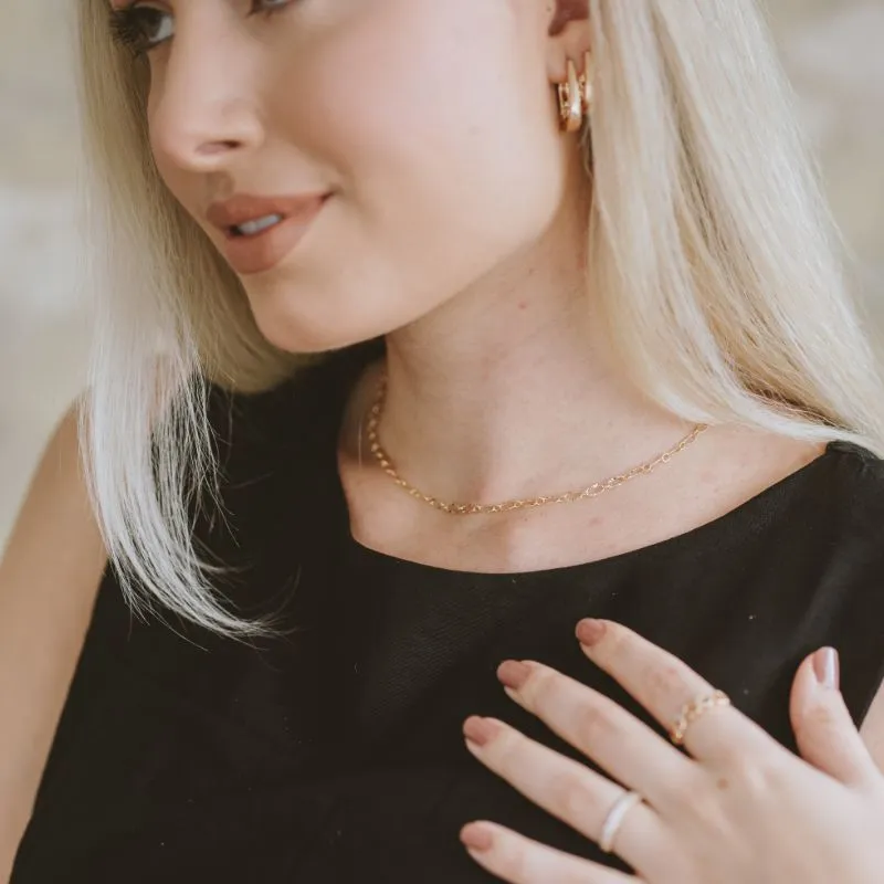 COLAR CHOKER CRAQUELADO
