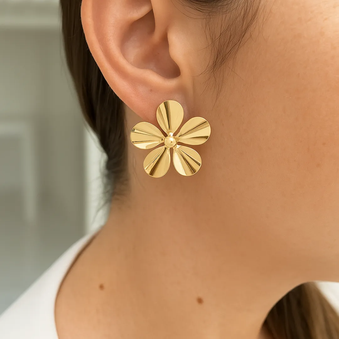BRINCO FLOR LISO GRANDE