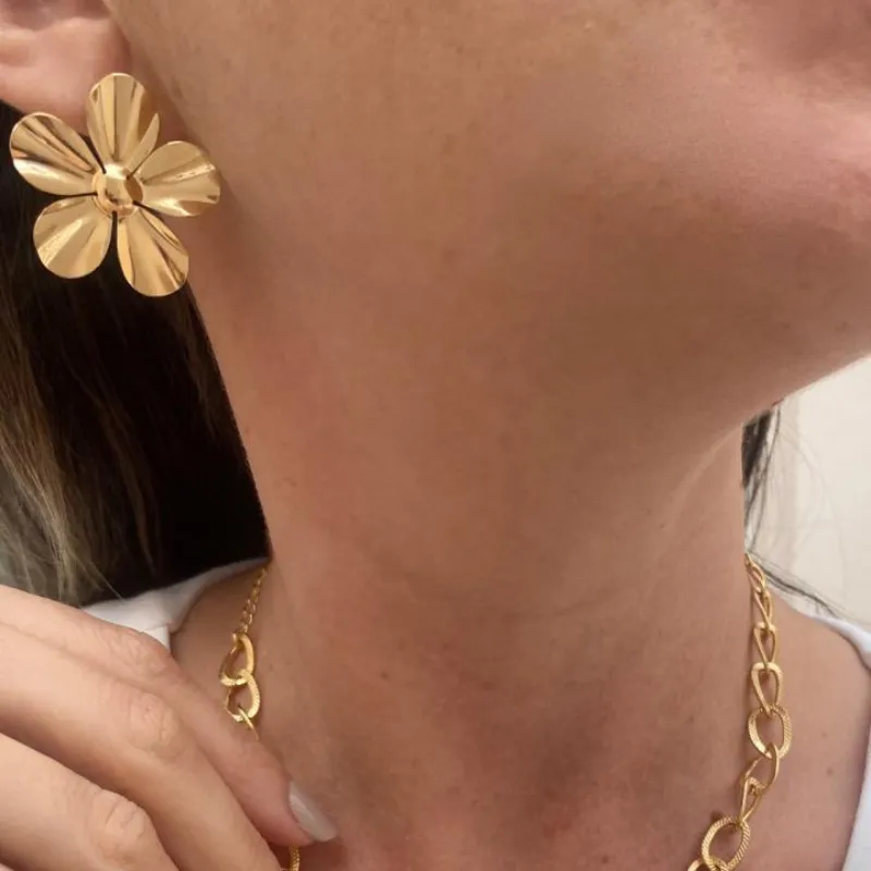 BRINCO FLOR LISO GRANDE