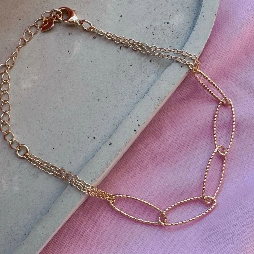 PULSEIRA ELOS TRABALHADOS BRILHANTES