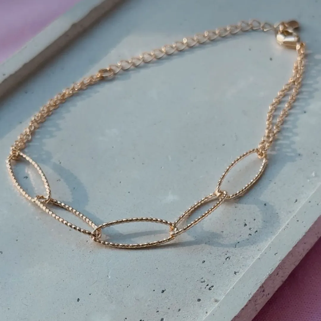 PULSEIRA ELOS TRABALHADOS BRILHANTES