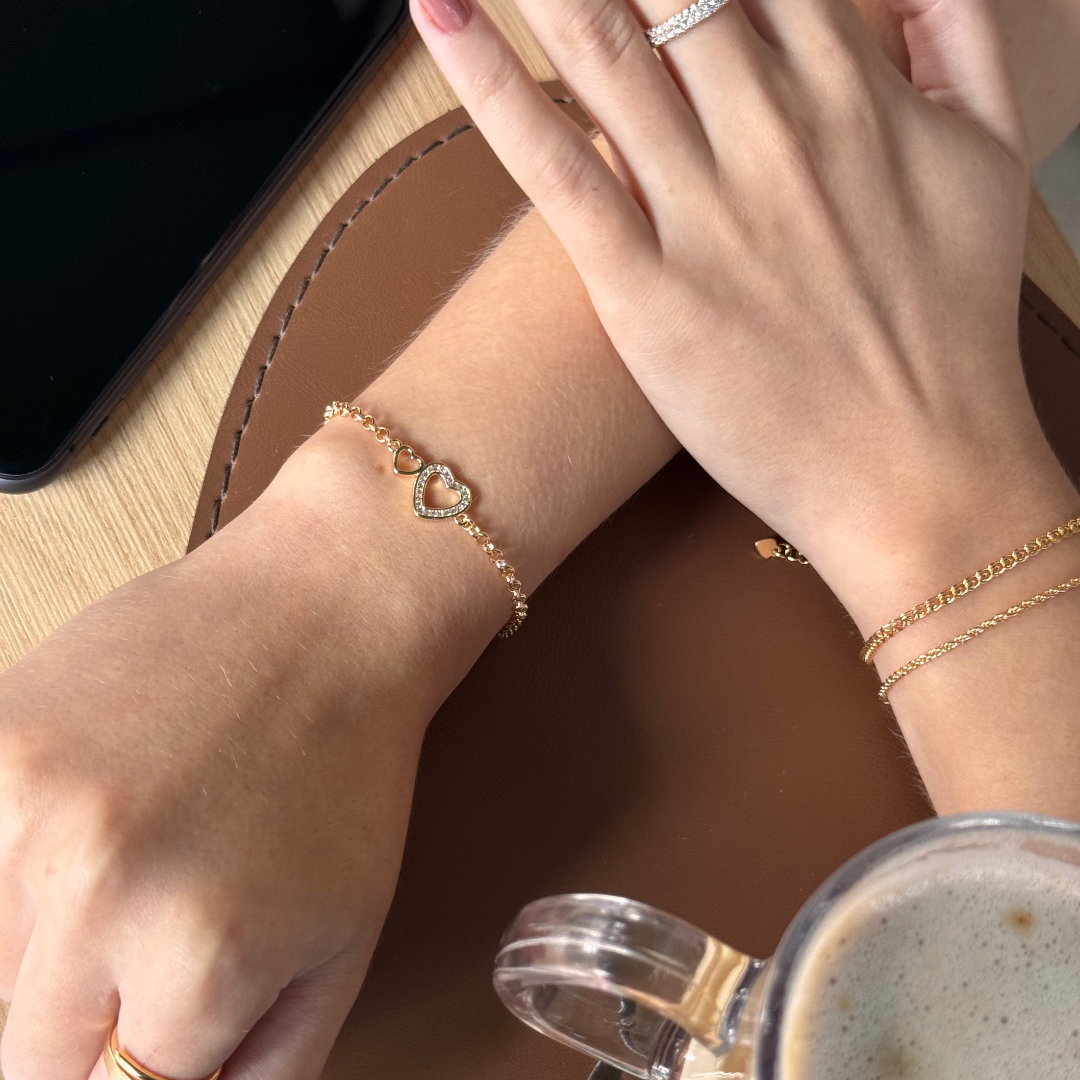 PULSEIRA ELOS DUPLOS DELICADO - FRANCISCA