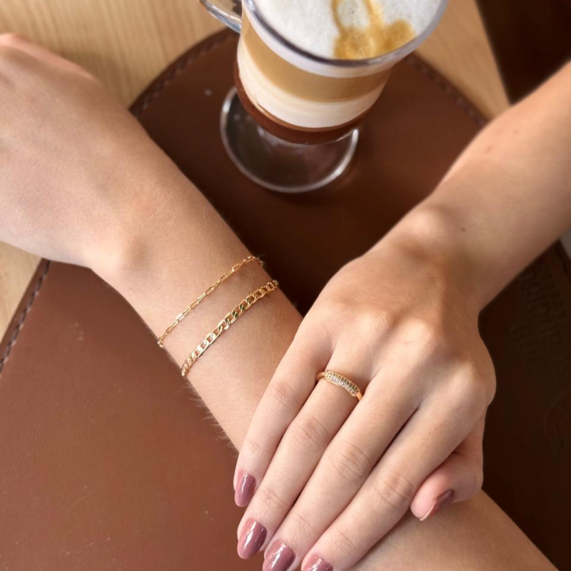 PULSEIRA ELOS LISO GRUMET - FRANCISCA