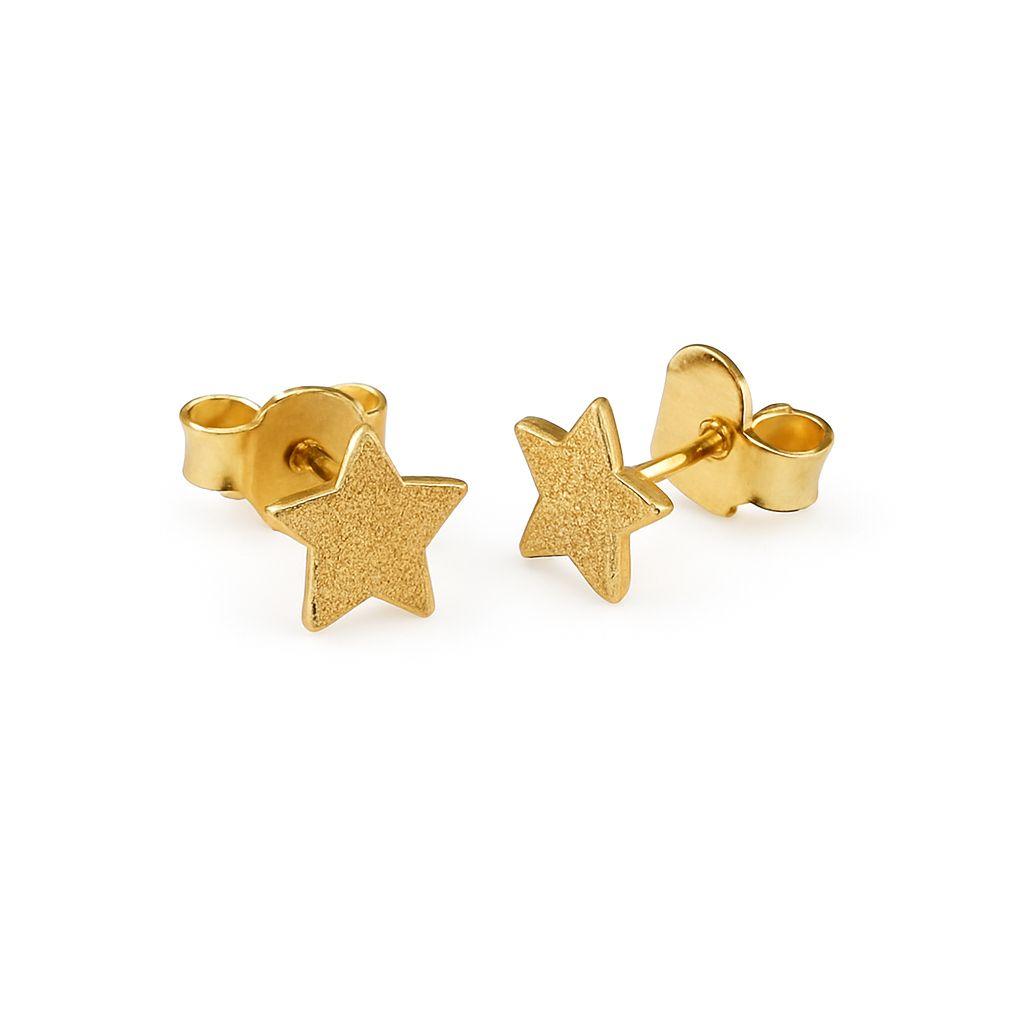 BRINCO ESTRELA PEQUENA TRABALHADA