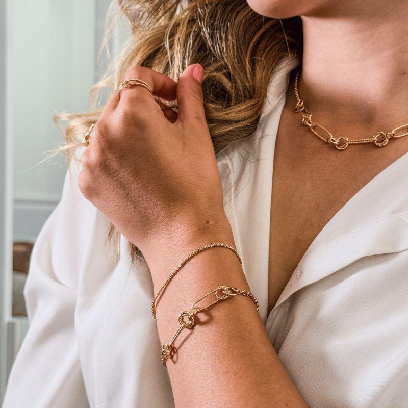 PULSEIRA ELOS E NÓ TEXTURIZADOS - AURA