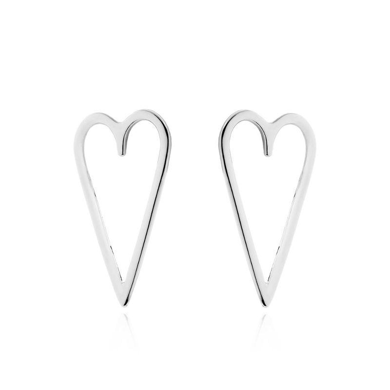 BRINCO CORAÇÃO GRANDE VAZADO - RÓDIO BRANCO